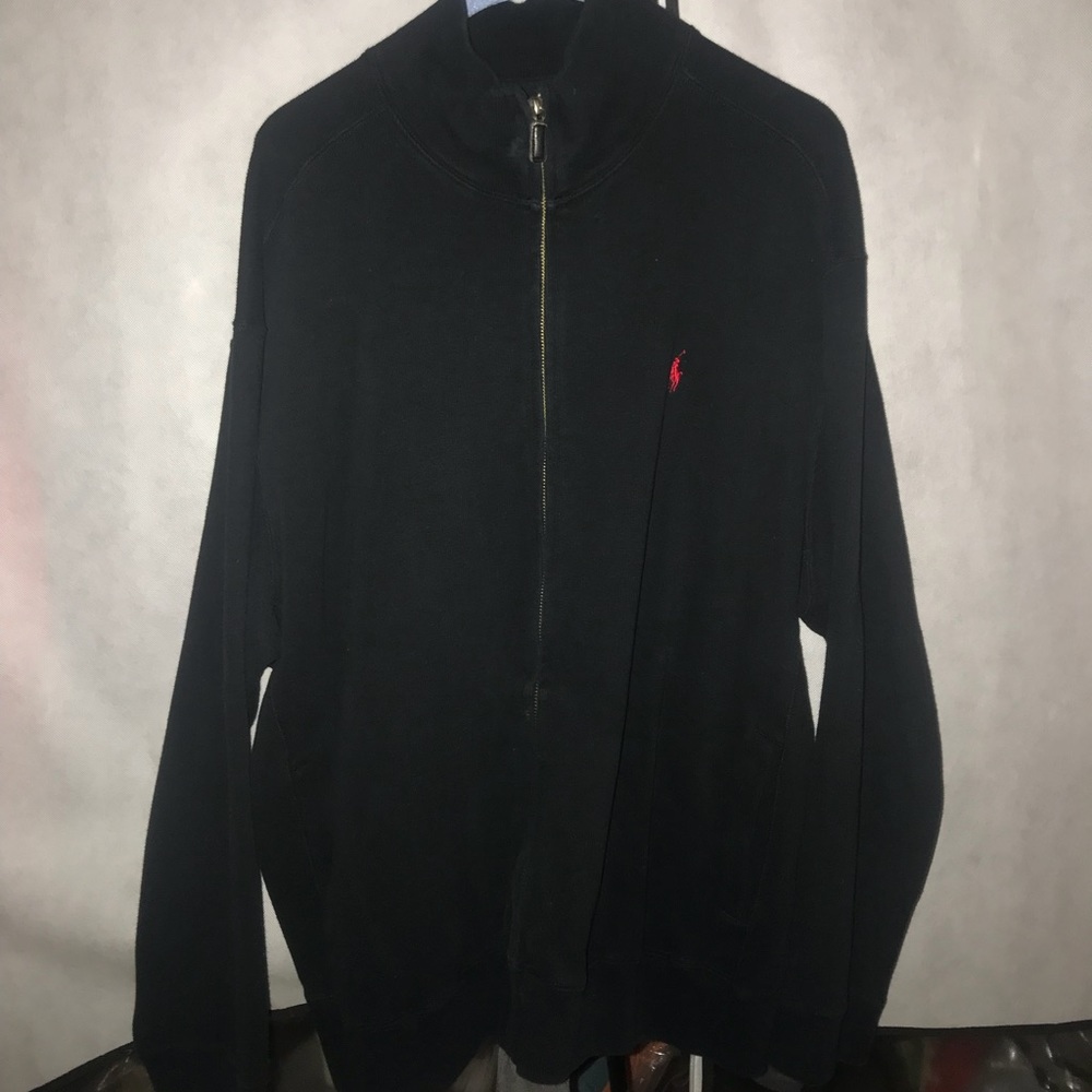 Black polo Zip up sweater